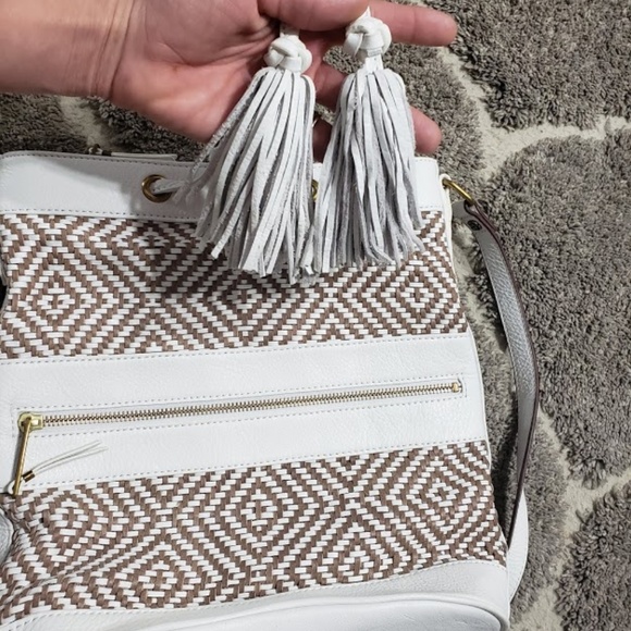 SOLD Elliott Lucca Bali Woven Crossbody Bag - Picture 8 of 8